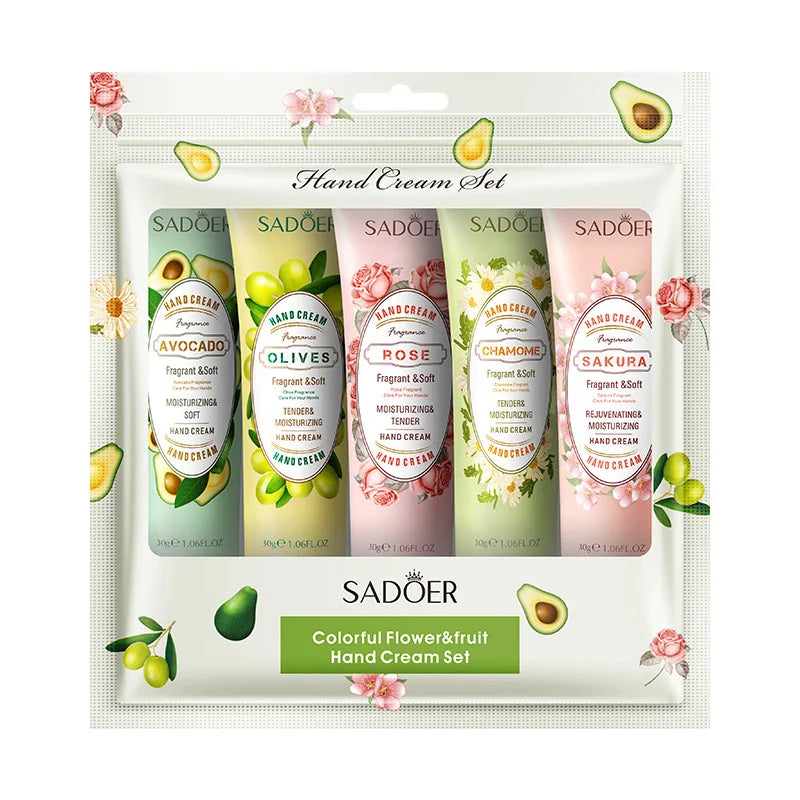 Avocado & Sakura Hand Cream Gift Set - 15 Piece Collection