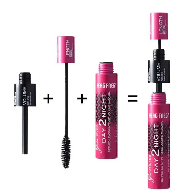 Black Curled Lashes Mascara - Extra Volume Waterproof Long Lasting