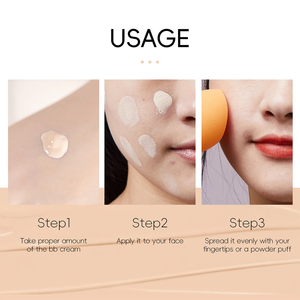 6-Color Concealer BB Cream - 30ml Natural Facial Primer Liquid Foundation