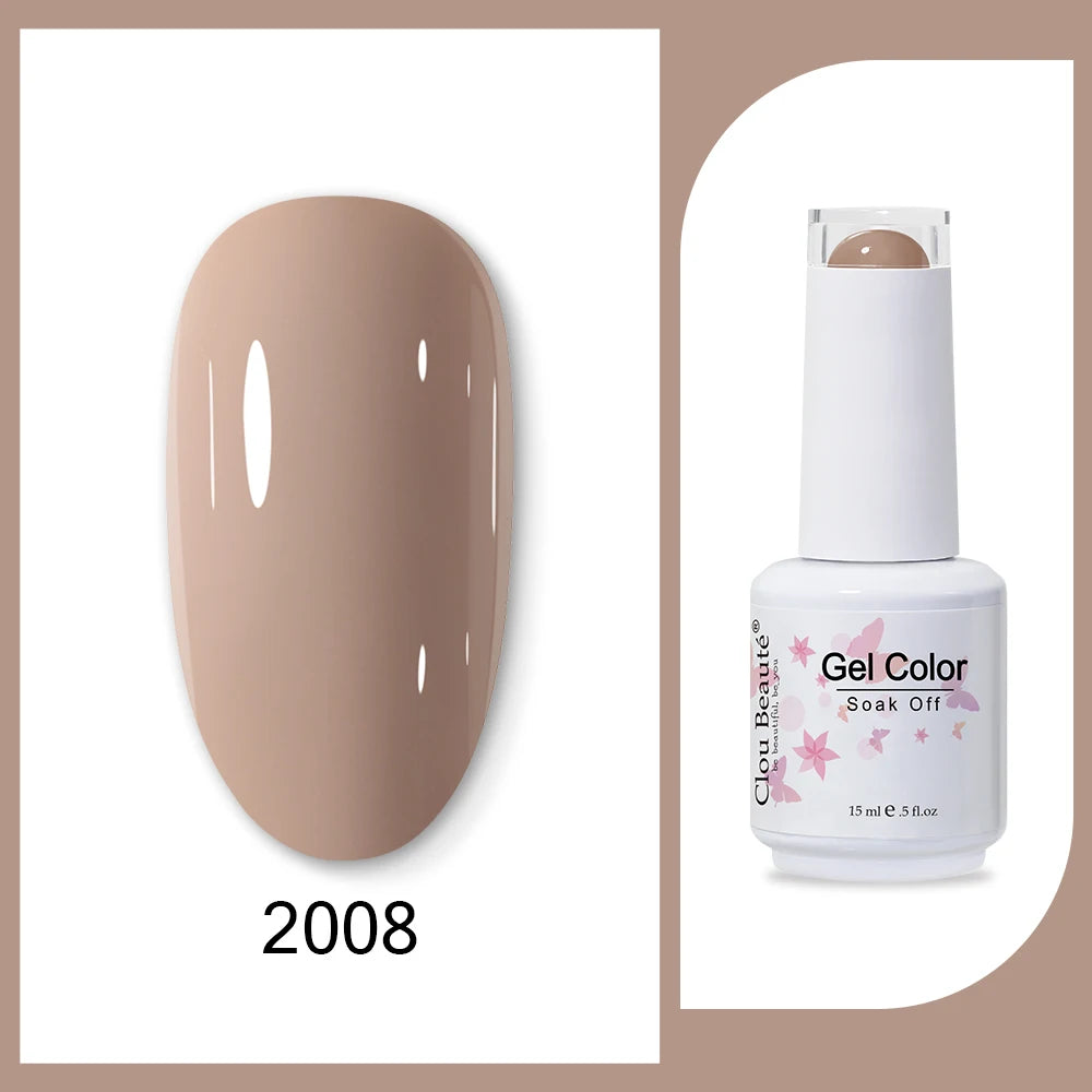 Clou Beaute HEMA & TPO Free Gel Nail Polish - Army Green 15ml
