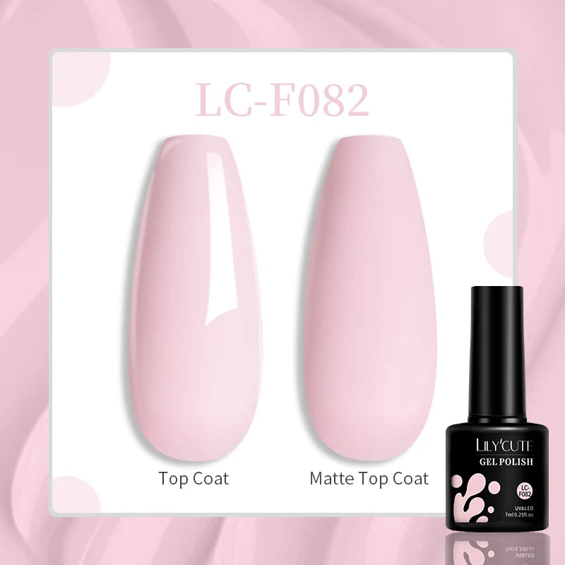 LILYCUTE 7ML Jelly Amber Gel Nail Polish Nail Art Dark Bloom Leopard