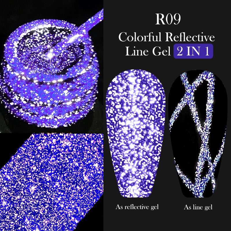 LILYCUTE Metallic Painting Liner Gel Nail Polish - 5ml