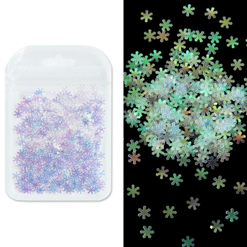 Holographic Nail Art Glitter - Laser Star & Butterfly Sequins (2g)