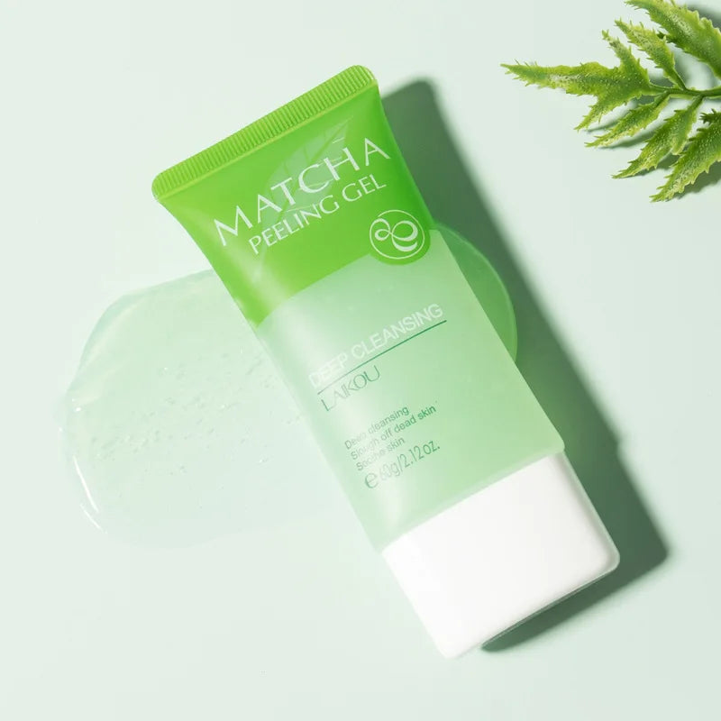 LAIKOU Matcha Exfoliating Peeling Gel - Gentle Facial Scrub for Deep Cleansing & Moisturizing (60g)