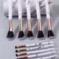 Professional Marble Makeup Brush Set - 11 Piece Collection