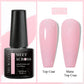 MEET ACROSS Wine Red Gel Nail Polish - 7ml Long-Lasting French Manicure