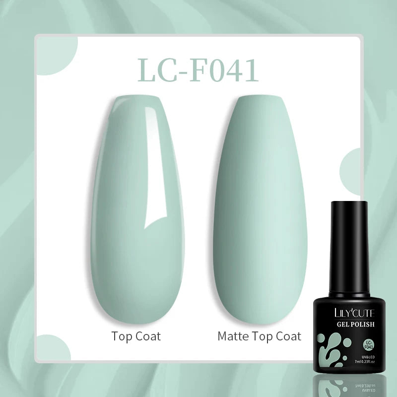 LILYCUTE 7ML Jelly Amber Gel Nail Polish Nail Art Dark Bloom Leopard