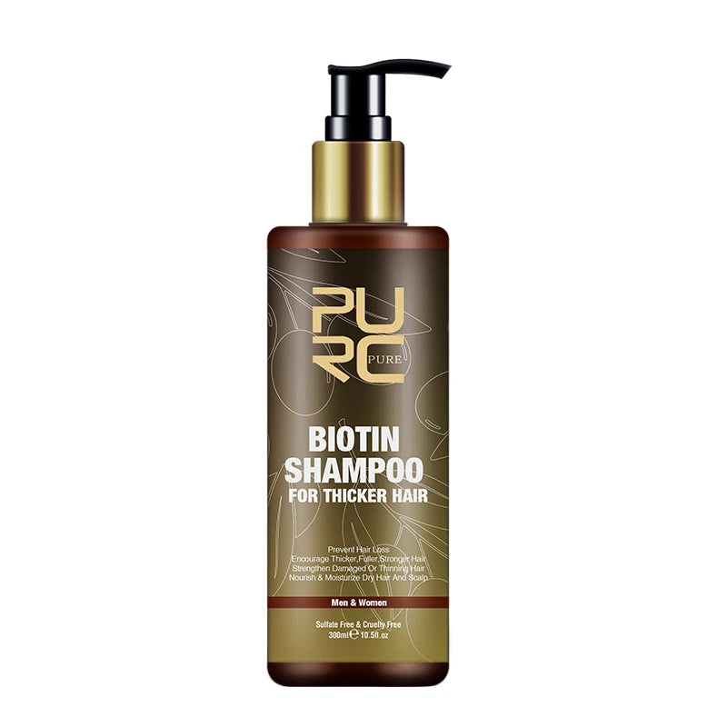 PURC Biotin Hair Growth Shampoo - Anti Hair Loss Treatment with Argan