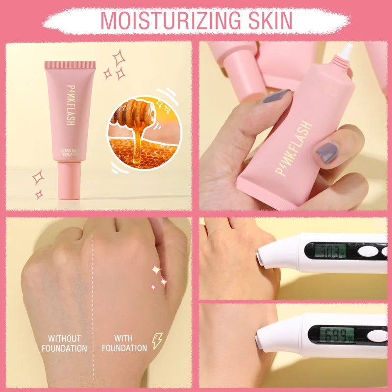 Makeup Foundation - Full Concealer Smooth Oil Control Matte Base