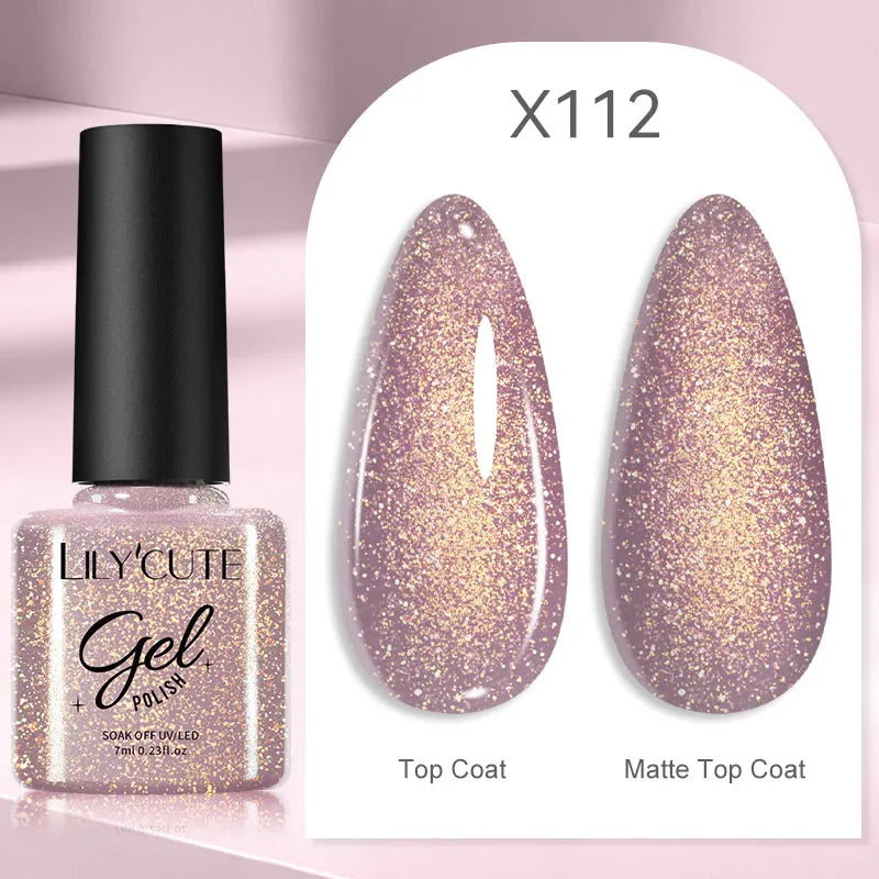 LILYCUTE Thermal Gel Nail Polish 7ml - Temperature Color Changing UV LED