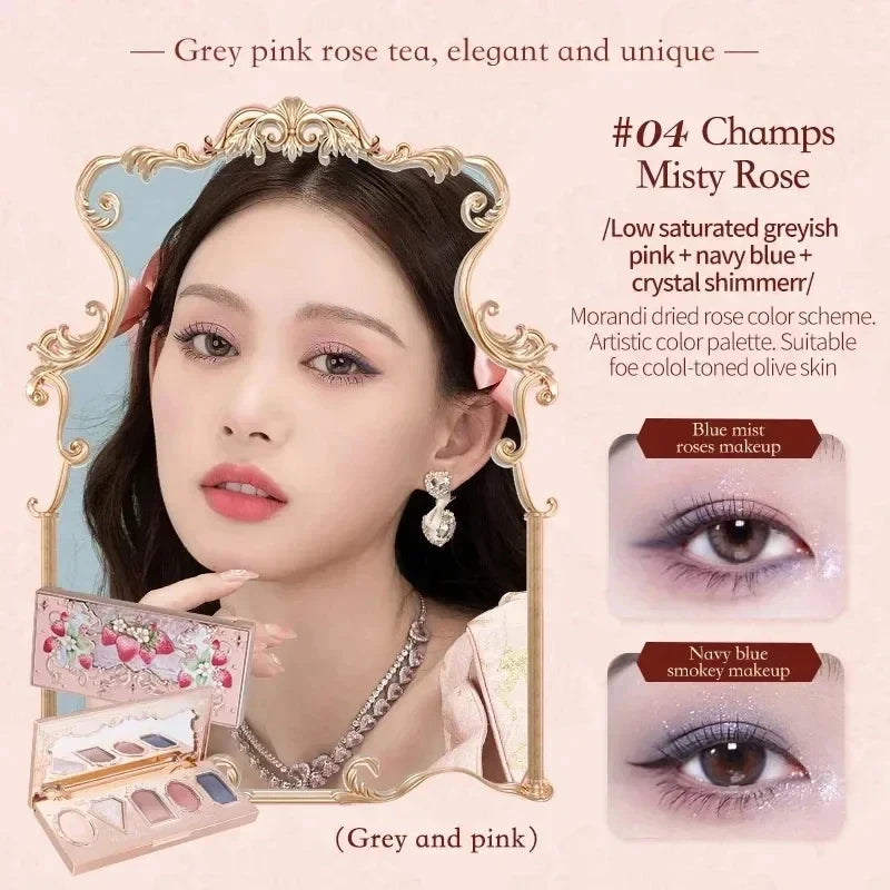 Flower Knows Moonlight Mermaid Eyeshadow Palette - 8 Color Matte & Shimmer