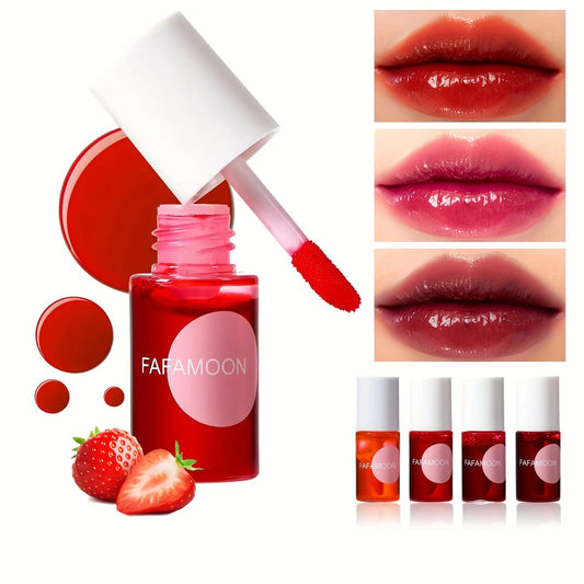 Fruity Lip Tint Water Gloss - Long-Lasting Moisturizing Liquid Lipstick