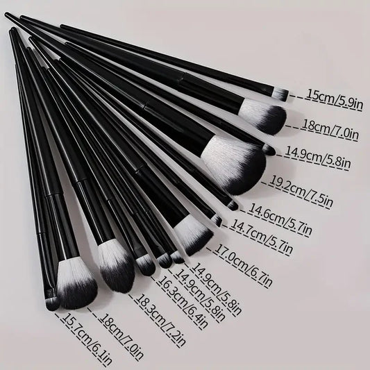 Professional 13-Piece Makeup Brush Set with Soft Synthetic Bristles