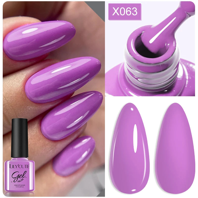 LILYCUTE Thermal Gel Nail Polish 7ml - Temperature Color Changing UV LED