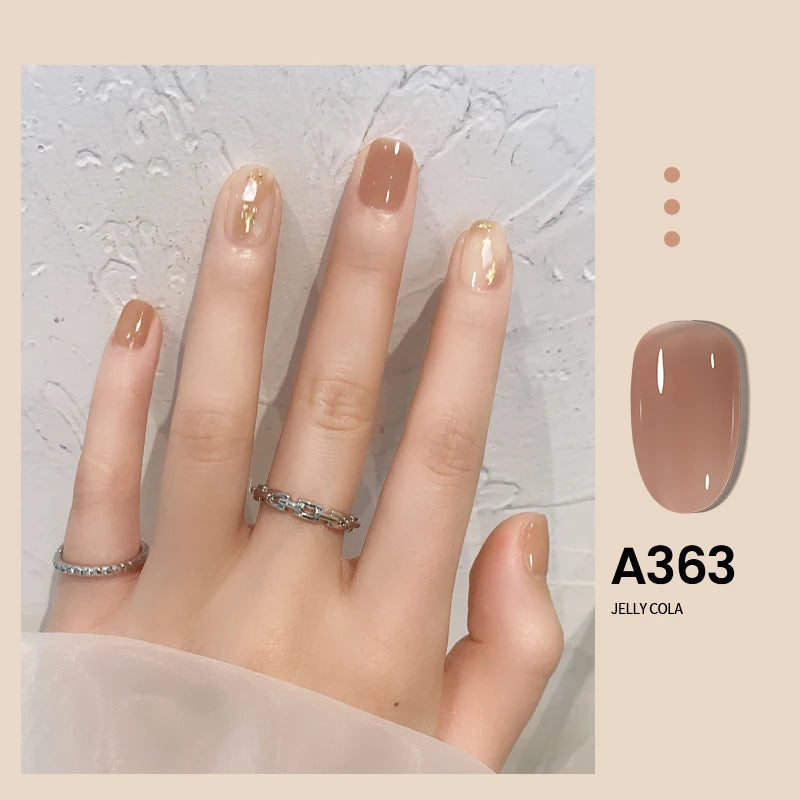 MAYCHAO Transparent Jelly Gel Nail Polish - 7.3ml Semi-Permanent Nude Collection