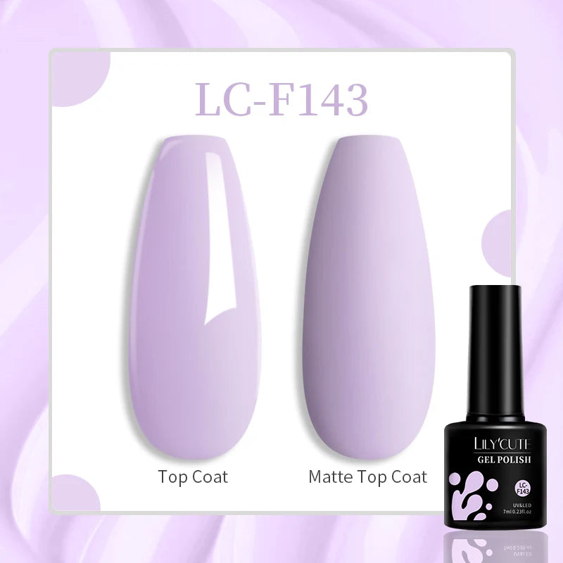 LILYCUTE 7ML Jelly Amber Gel Nail Polish Nail Art Dark Bloom Leopard