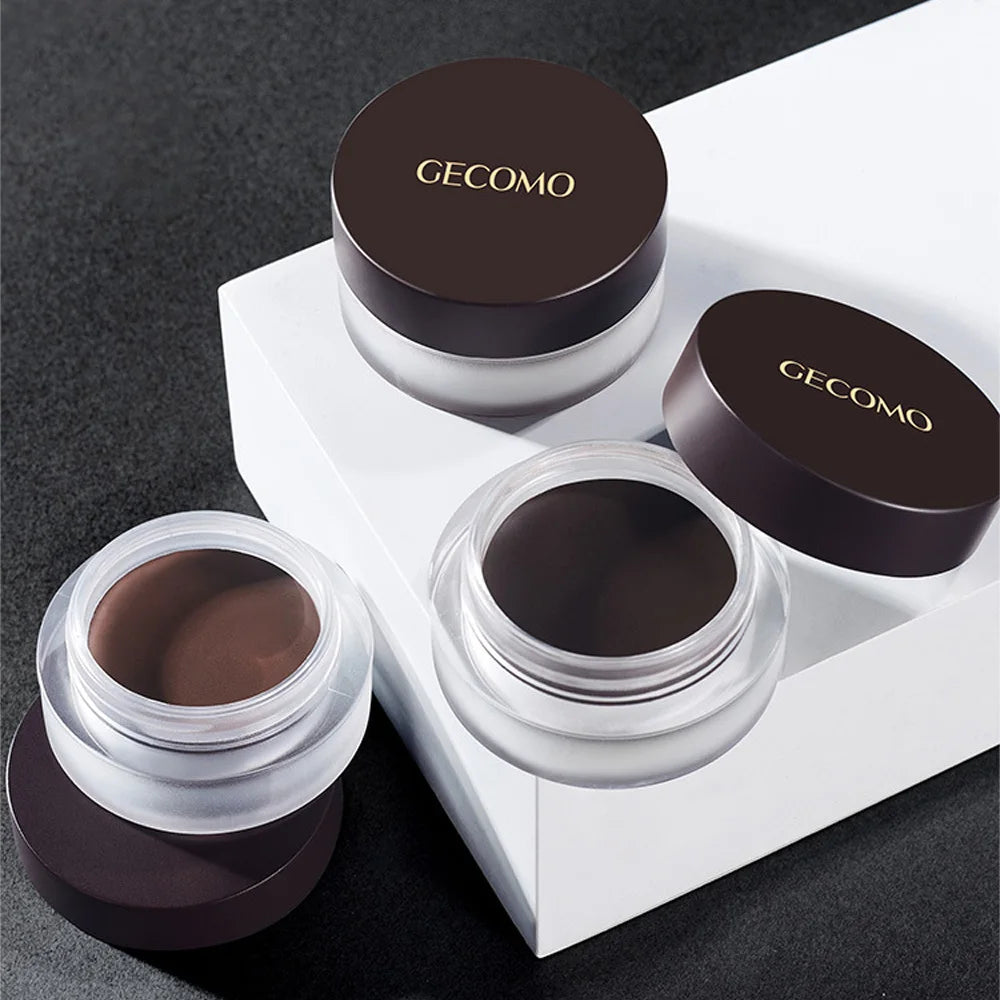 GECOMO Long Wear Matte Eyeliner Gel Cream - Quick Drying Waterproof Formula for All-Day Precision