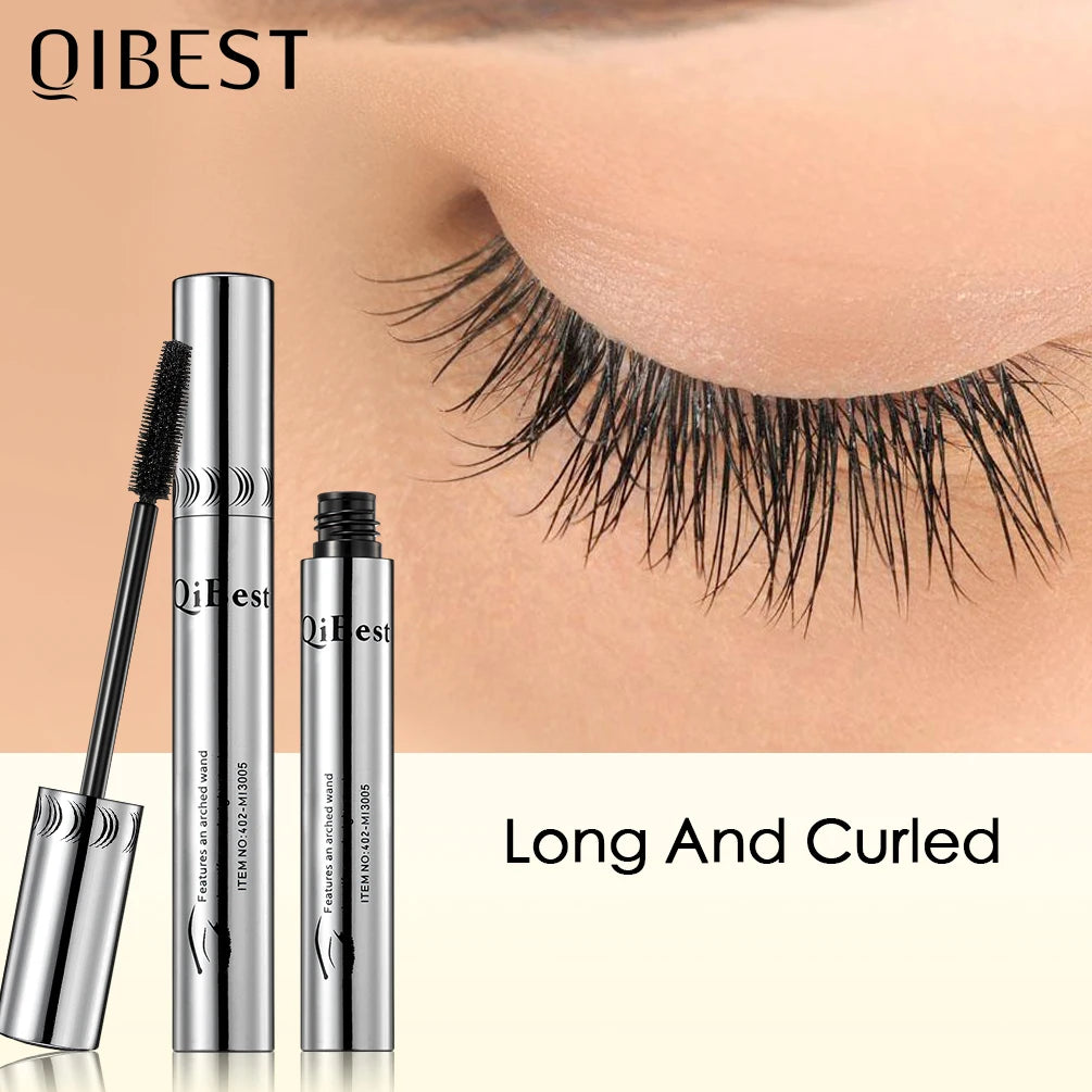 QiBest 4D Silk Fiber Mascara - Waterproof Lengthening & Volumizing
