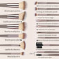 Professional Makeup Brush Set - 3-20 Pieces Premium Soft Goat Hair &