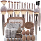 Professional Makeup Brush Set - 3-20 Pieces Premium Soft Goat Hair &
