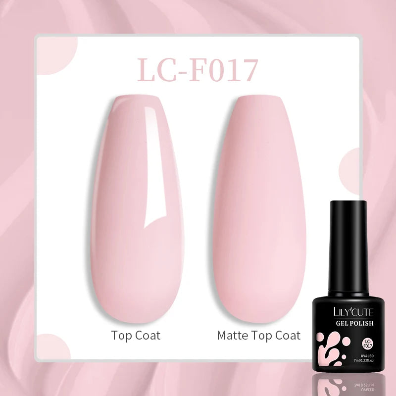 LILYCUTE 7ML Jelly Amber Gel Nail Polish Nail Art Dark Bloom Leopard
