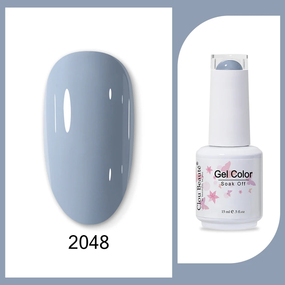 Clou Beaute HEMA & TPO Free Gel Nail Polish - Army Green 15ml