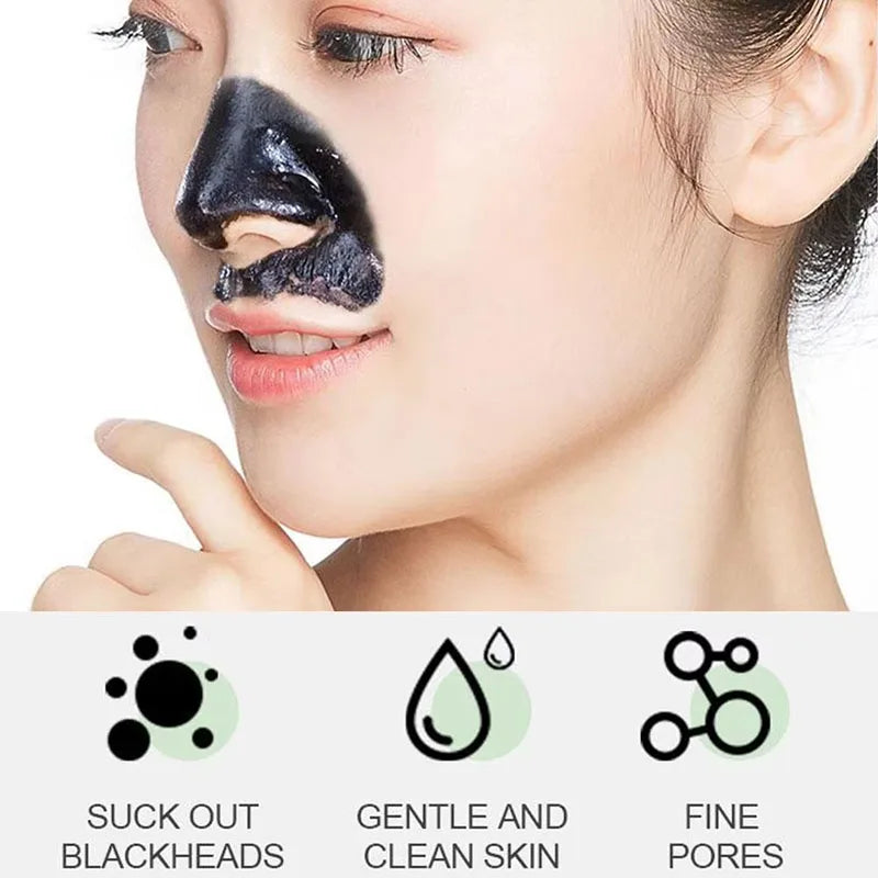PWYUMAN Bamboo Charcoal Blackhead Remover Mask - Deep Pore Cleansing & Acne