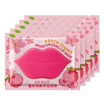 Collagen Nourishing Lip Mask - Moisturizing Fruit Essence Anti-Wrinkle Lip Treatment Patches (5/10 Pack)