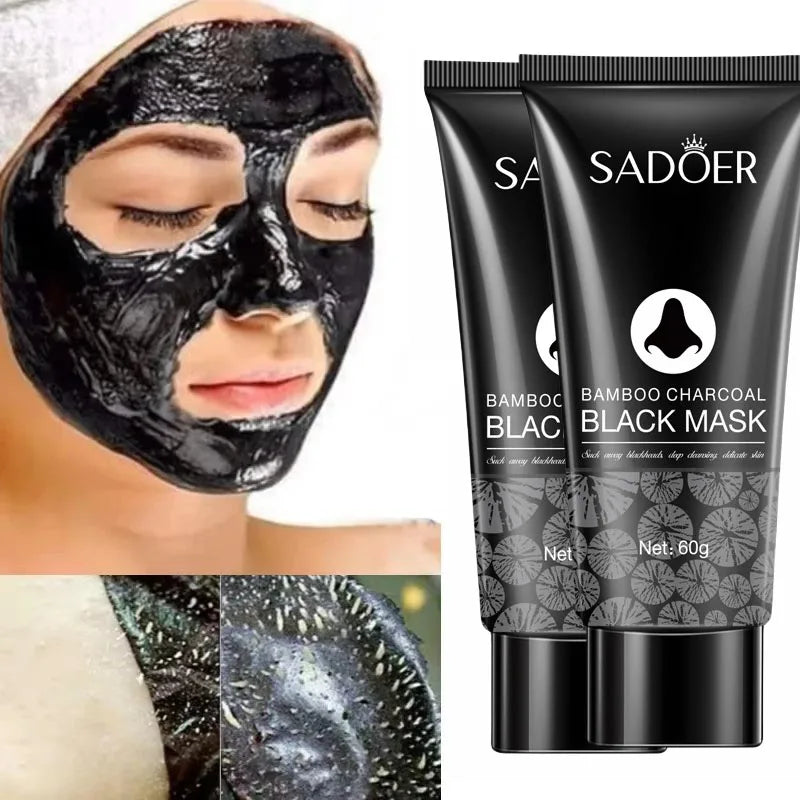 PWYUMAN Bamboo Charcoal Blackhead Remover Mask - Deep Pore Cleansing & Acne