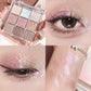 Pearlescent Glitter Eyeshadow Palette - Long-Lasting Shimmer & Highlighter