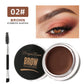 Matte Brown Black Eyebrow Cream - 3D Natural Tint Waterproof Gel Wax