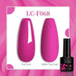LILYCUTE 7ML Jelly Amber Gel Nail Polish Nail Art Dark Bloom Leopard