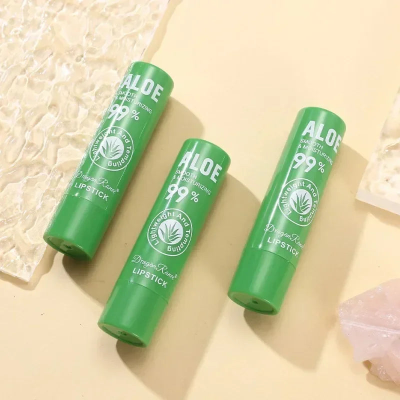 Aloe Vera Color-Changing Lip Balm - pH Reactive Moisturizing Lipstick for Natural Personalized Shade
