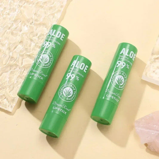 Aloe Vera Color-Changing Lip Balm - pH Reactive Moisturizing Lipstick for Natural Personalized Shade