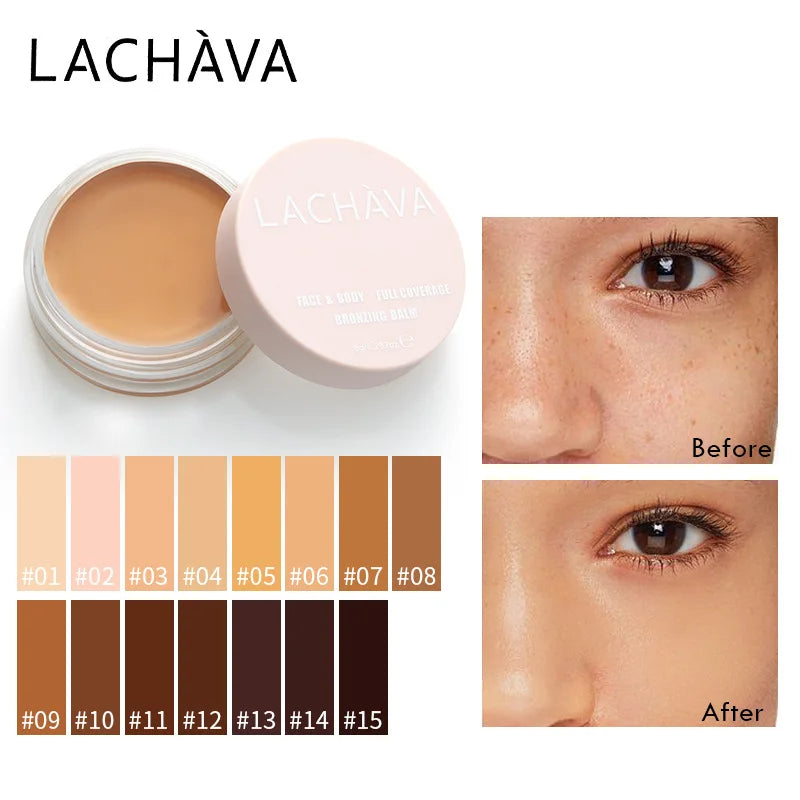 15 Color Concealer Palette - Full Coverage Waterproof with Brush
