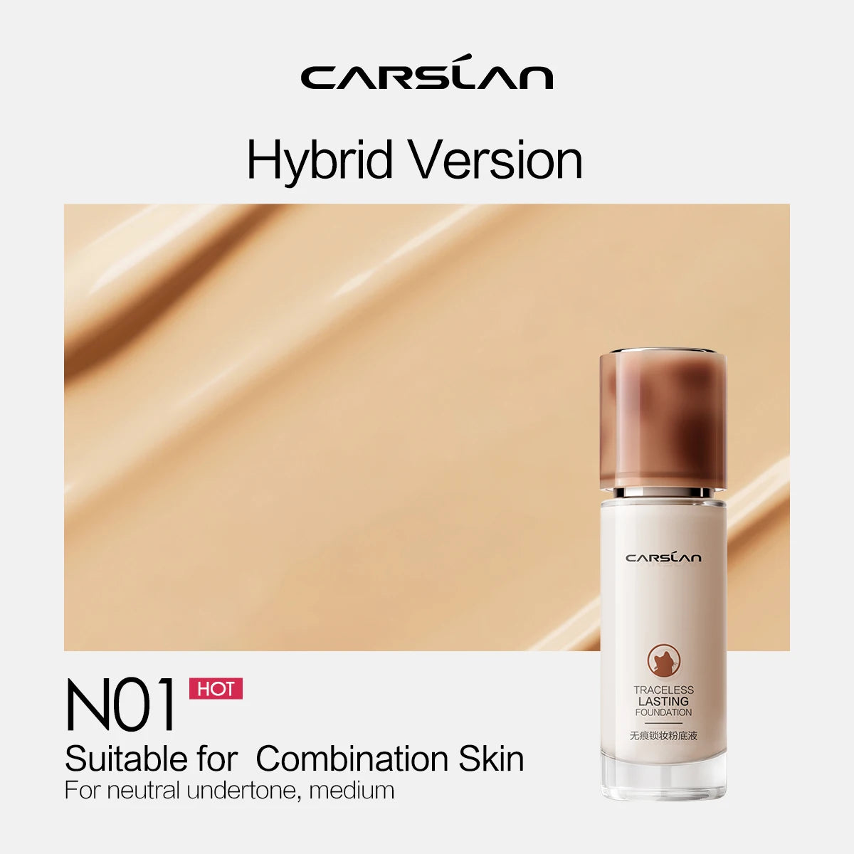Long-Lasting Moisture Matte Liquid Foundation - Full Coverage Concealer