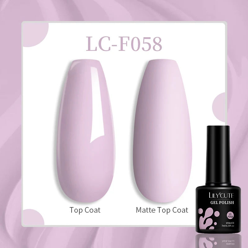 LILYCUTE 7ML Jelly Amber Gel Nail Polish Nail Art Dark Bloom Leopard