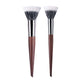 Natural Wood & Goat Hair Stippling Makeup Brush - Professional Powder & Contour Blending