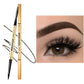 Waterproof Matte Eyebrow Pen - Double Head Long Lasting Brown with Brush
