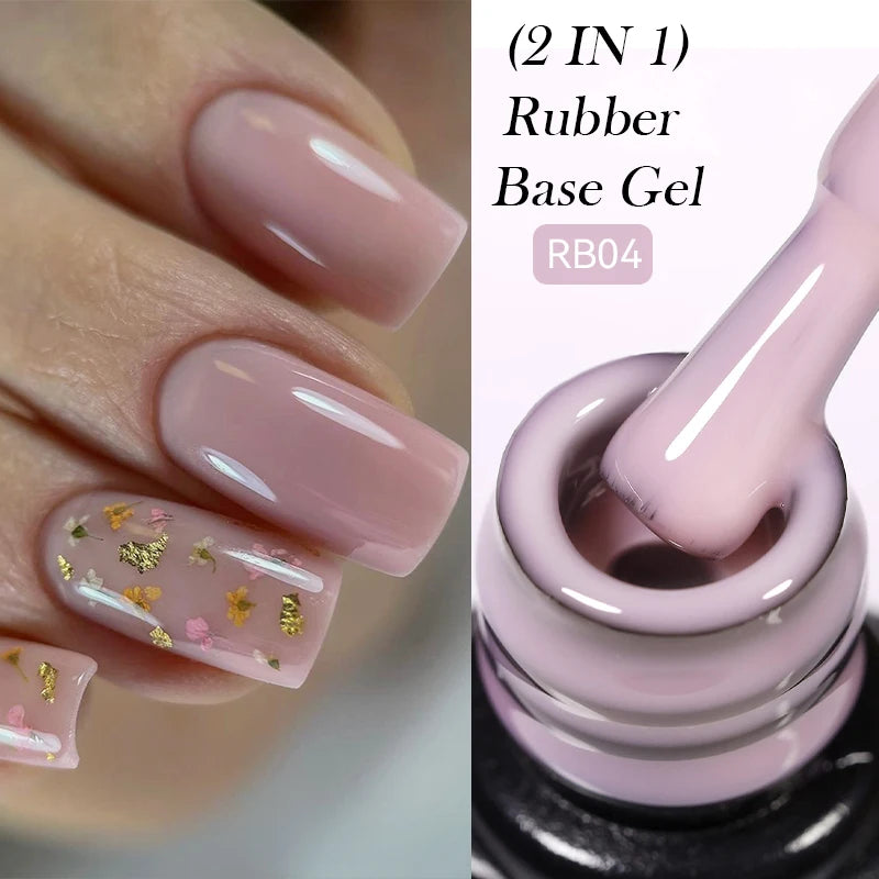 LILYCUTE UV Gel Nail Polish - Base & No-Wipe Top Coat Set (7ml)