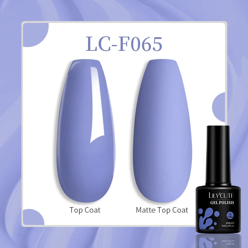 LILYCUTE 7ML Jelly Amber Gel Nail Polish Nail Art Dark Bloom Leopard