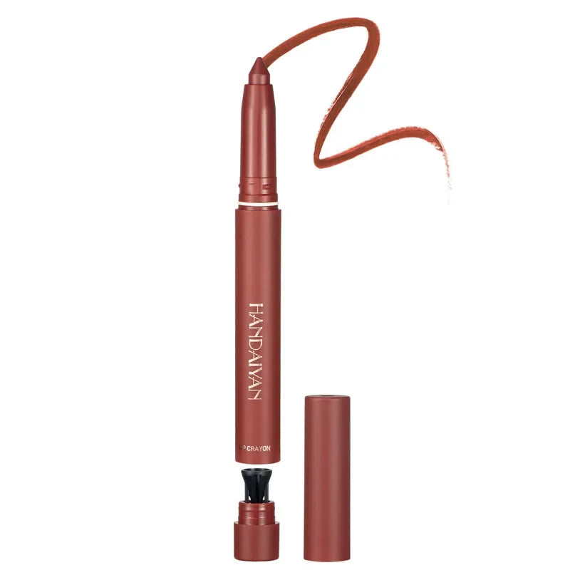 Pink Velvet Matte Lipstick Pen - Waterproof Long-Lasting Lip Liner Pencil (12 Shades)