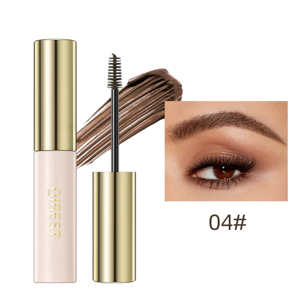 Professional 4-Color Waterproof Eyebrow Mascara with Precision Brush