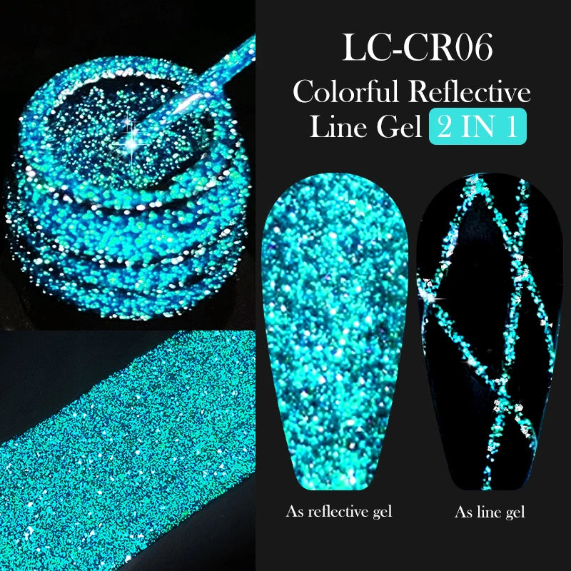 LILYCUTE Metallic Painting Liner Gel Nail Polish - 5ml