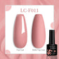LILYCUTE 7ML Jelly Amber Gel Nail Polish Nail Art Dark Bloom Leopard