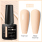 MEET ACROSS Wine Red Gel Nail Polish - 7ml Long-Lasting French Manicure