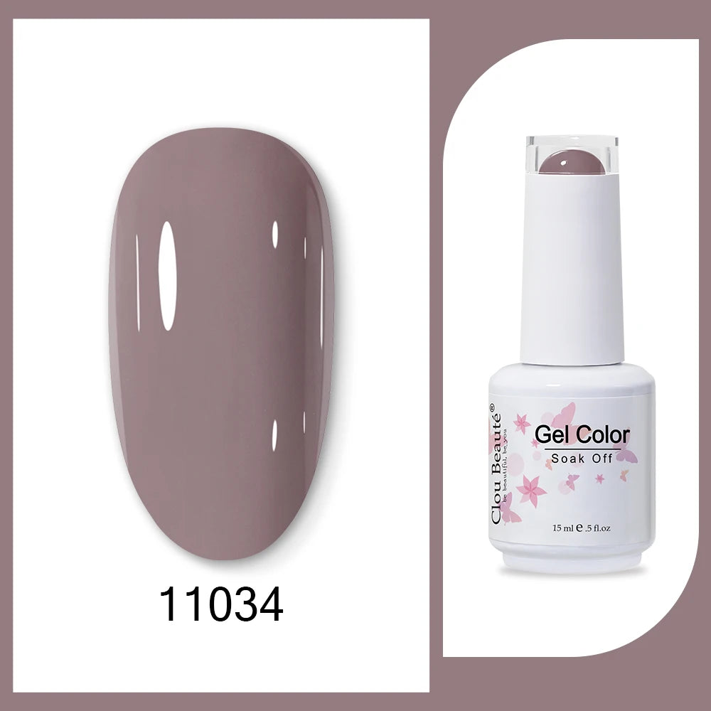 Clou Beaute HEMA & TPO Free Gel Nail Polish - Army Green 15ml