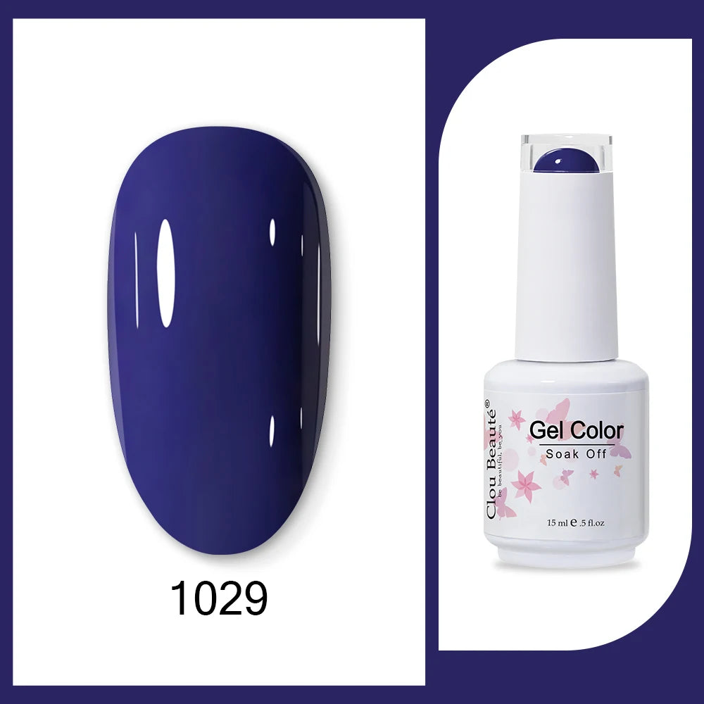 Clou Beaute HEMA & TPO Free Gel Nail Polish - Army Green 15ml