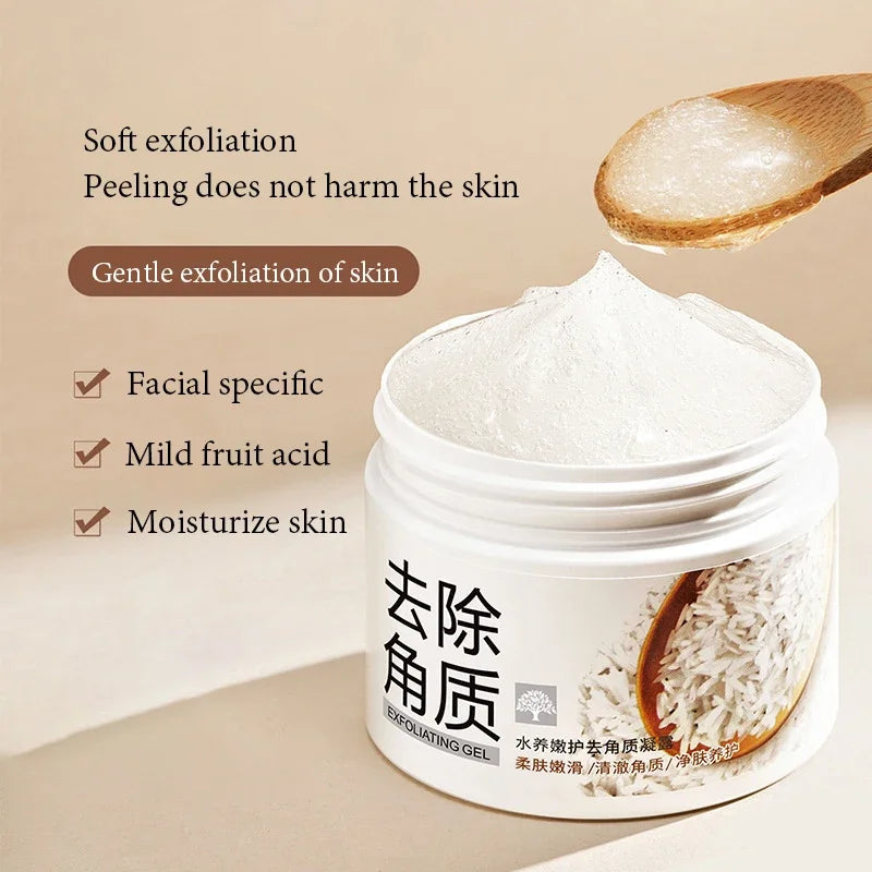 BIOAQUA White Rice Face Exfoliating Gel - Moisturizing & Nourishing Facial Scrub 140g