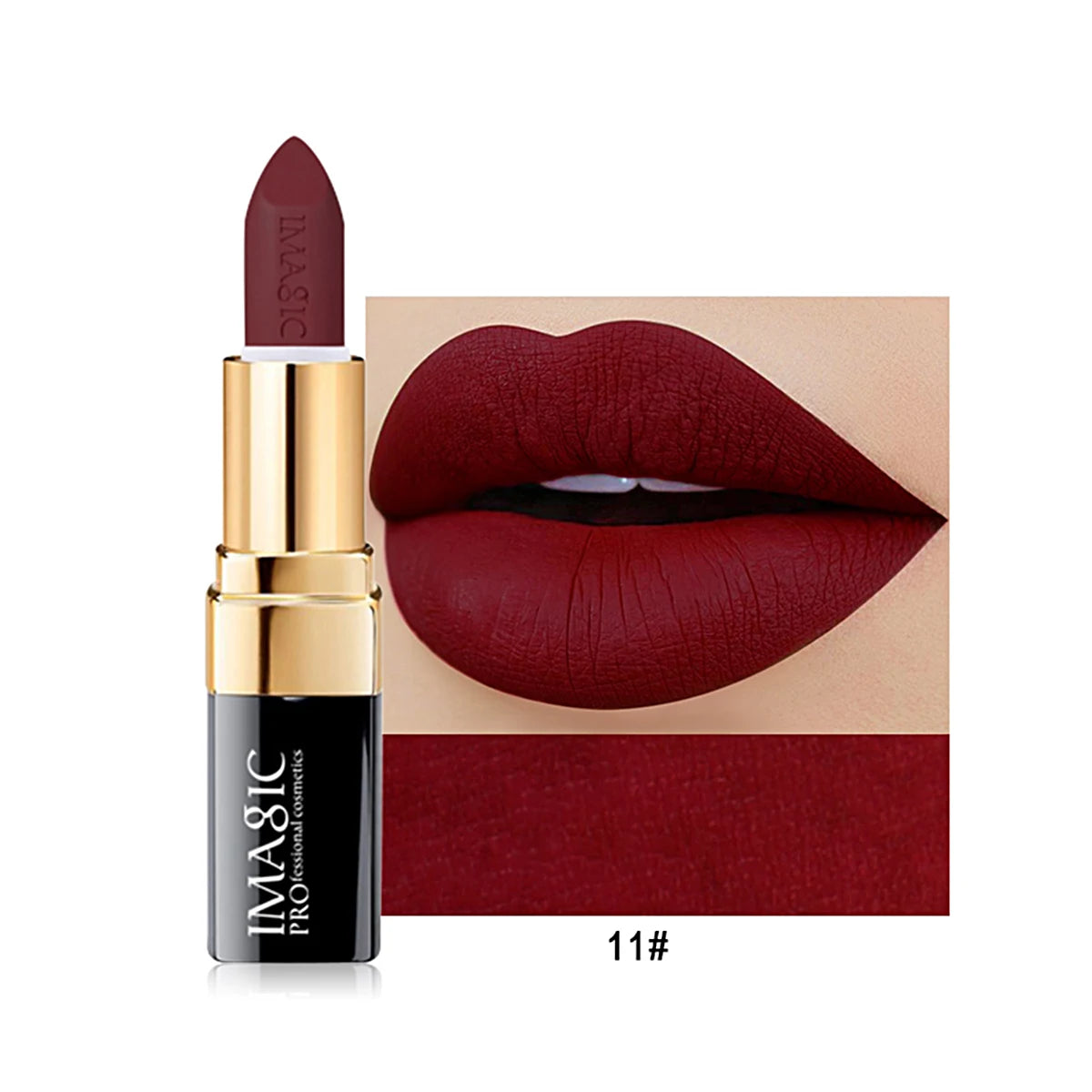 IMAGIC 12-Color Matte Lipstick Set - Waterproof Long-Lasting Velvet Finish